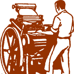 Platen Press and Operator